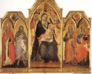Spinello Aretino Madonna and Child Enthroned with SS.Paulinus,john the Baptist,Andrew,and Matthew china oil painting artist